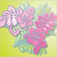 Hibiscus Flowers Vector