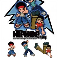 HipHop Silhouettes Free vector in Encapsulated PostScript eps ( .eps