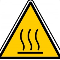 Hot Surface Danger clip art