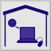 Hotel Icon In Room Internet Connection clip art