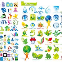 house with ecological theme icon vector