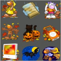 I Love Autumn Icons icons pack
