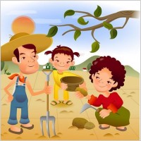 iclickart cartoon illustration vector 6 family