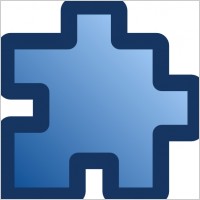 Icon Puzzle Blue clip art