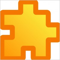 Icon Puzzle Yellow clip art