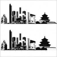 impression of beijing vector
