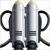 Individual Jet Pack clip art