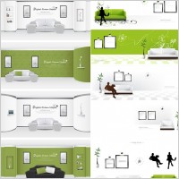 indoor home furnishings vector