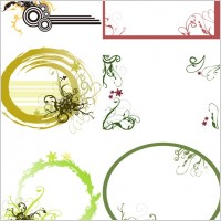 ink lace pattern vector fashion