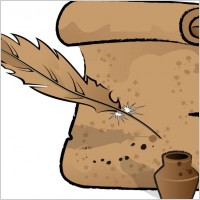 Inkstand And Feather Vector