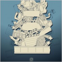 intensive fashion illustrator vector 2 lines