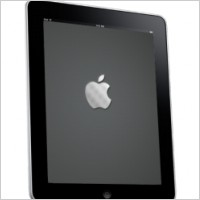 iPad Side Apple Logo