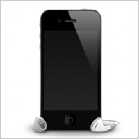 iPhone 4G headphones shadow