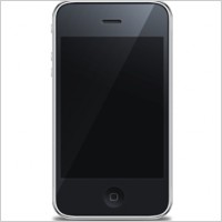 iPhone front black