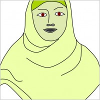 Islamic Hijab Vail Headscarf clip art