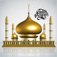 islamicstyle castle vector 2