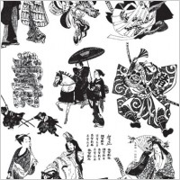 japanese character vector