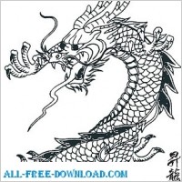 Japanese dragon tattoo pictures free download Free vector for free