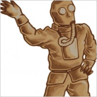 Japanese Gas Mask Man