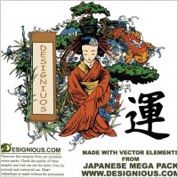 Japanese illustration vectors