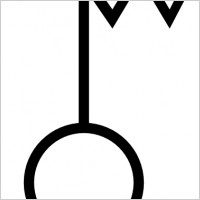 Japanese Map Symbol Electric Wave Tower clip art
