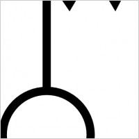 Japanese Map Symbol Electric Wave Tower clip art