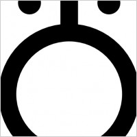 Japanese Map Symbol Government Or Municipal Office clip art