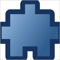 Jean Victor Balin Icon Puzzle Blue clip art