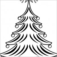 Jean Victor Balin Sapin Xmas Bw clip art
