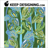 Jungle Wallpaper Pattern Vector 