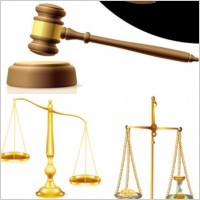 justice theme vector