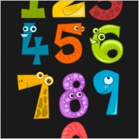 Kablam Number Animals clip art
