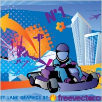 Karting Vector