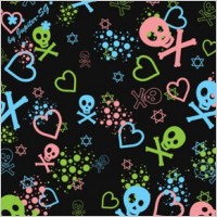 Kawaii skull brushes 