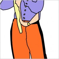 Kid Playing Flute clip art
