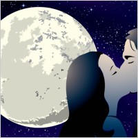 Kissing Couple Vector