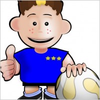 Kobo Soccer Toon clip art