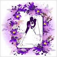 lace wedding theme vector