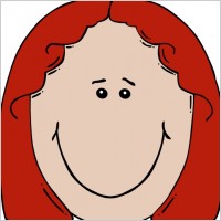 Lady Face Cartoon clip art