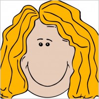 Lady Face Cartoon clip art