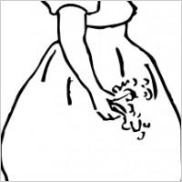 Larkspur Girl clip art