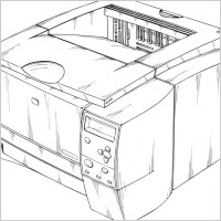 Laser Printer clip art