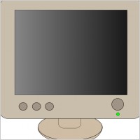 Lcd Flat Panel Monitor clip art