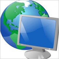 LCD globe earth