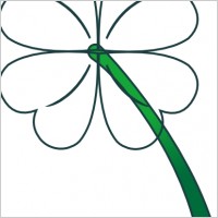 Leaf Clover Gradient clip art