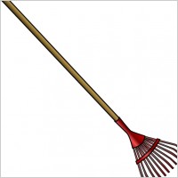 Leafrake clip art