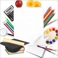 learn stationery 05 vector