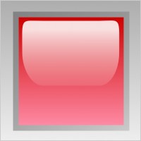 Led Square (red) clip art