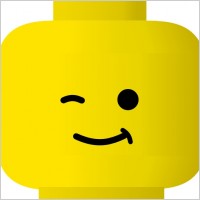 Lego Smiley Wink clip art