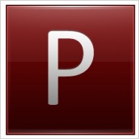 Letter P red